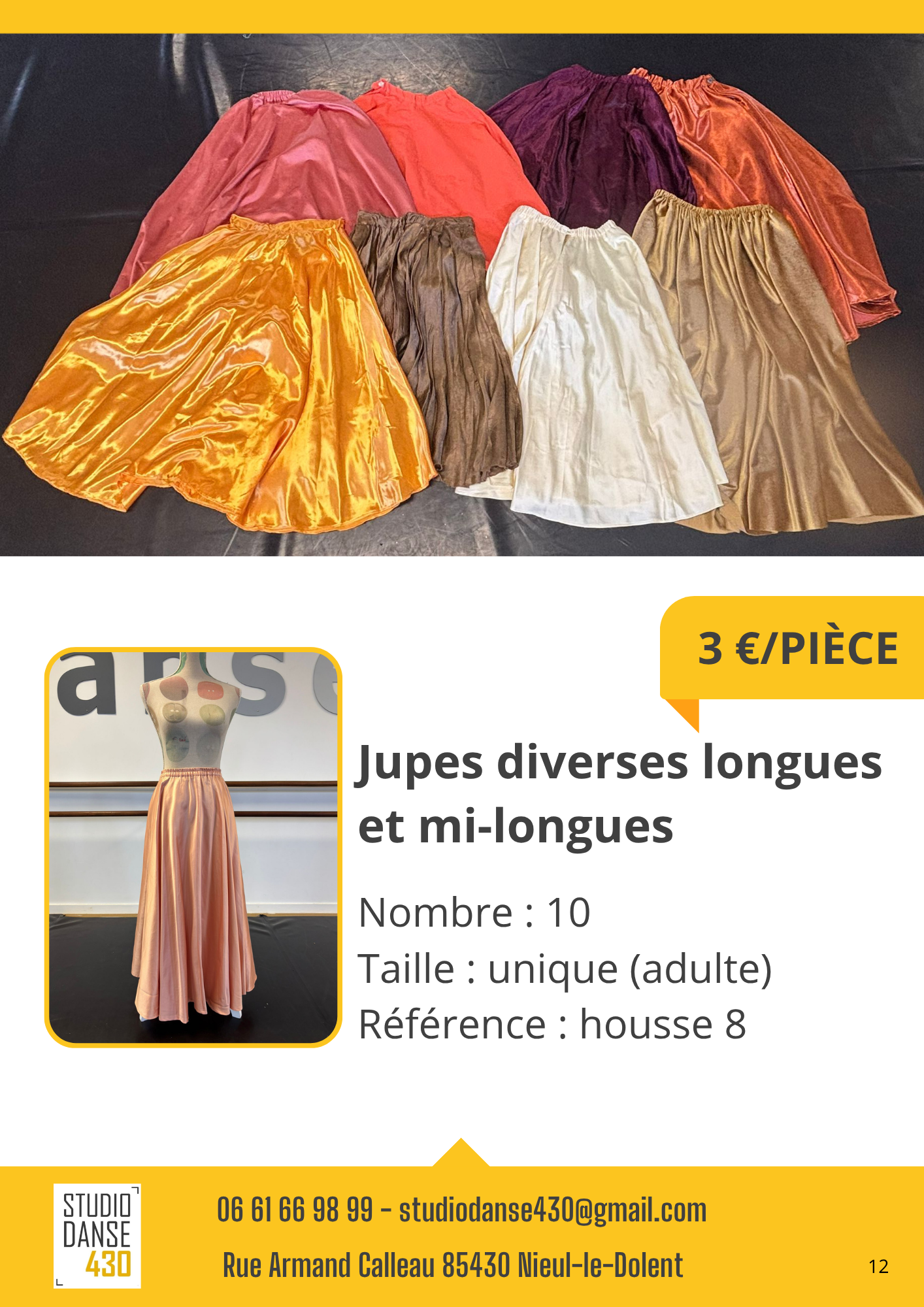 Jupes diverses longues et mi-longues