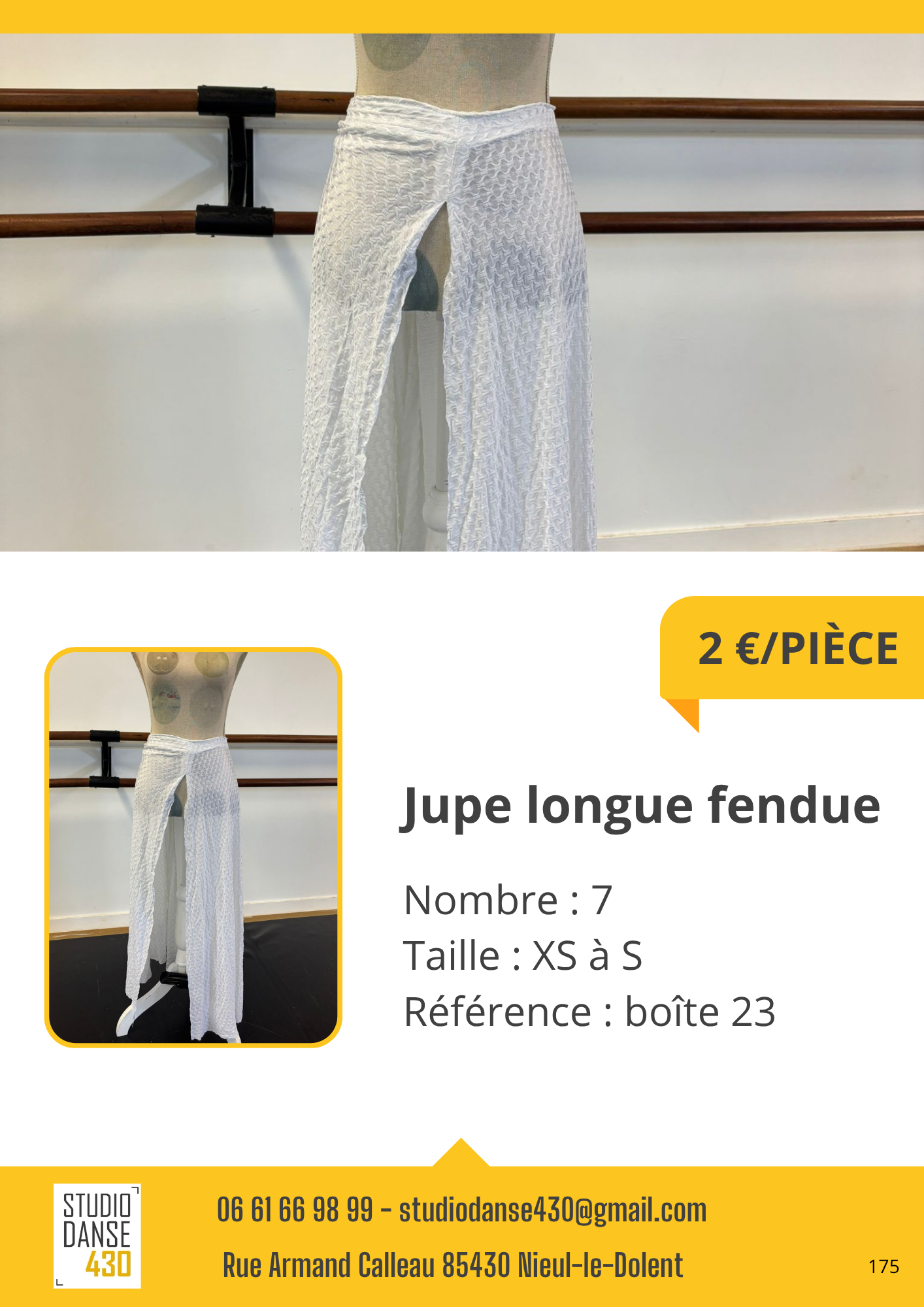Jupe longue fendue