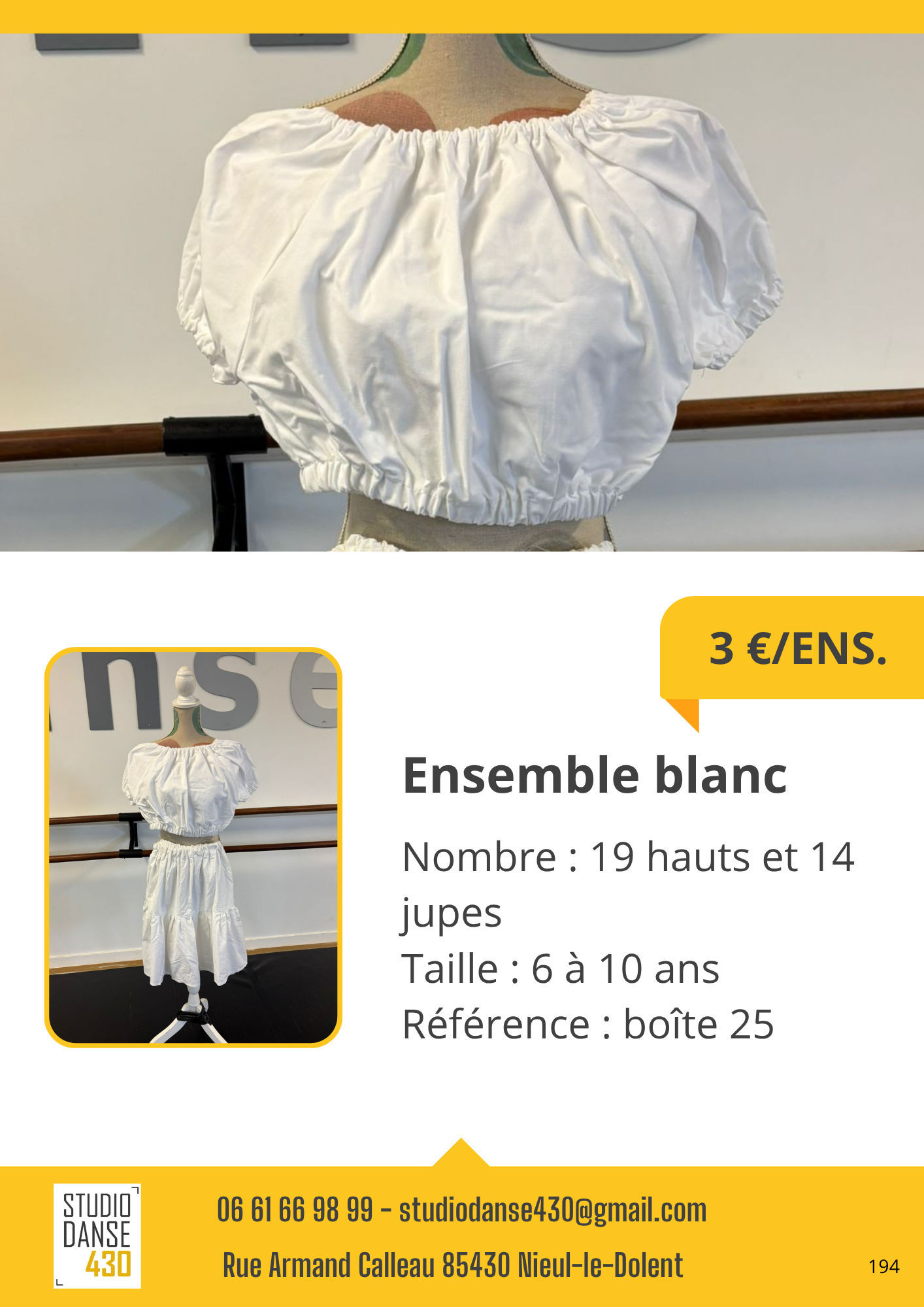 Ensemble blanc