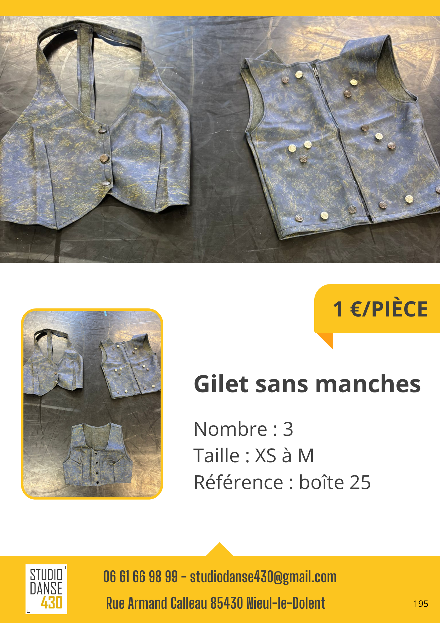 PIÈCE Gilet sans manches