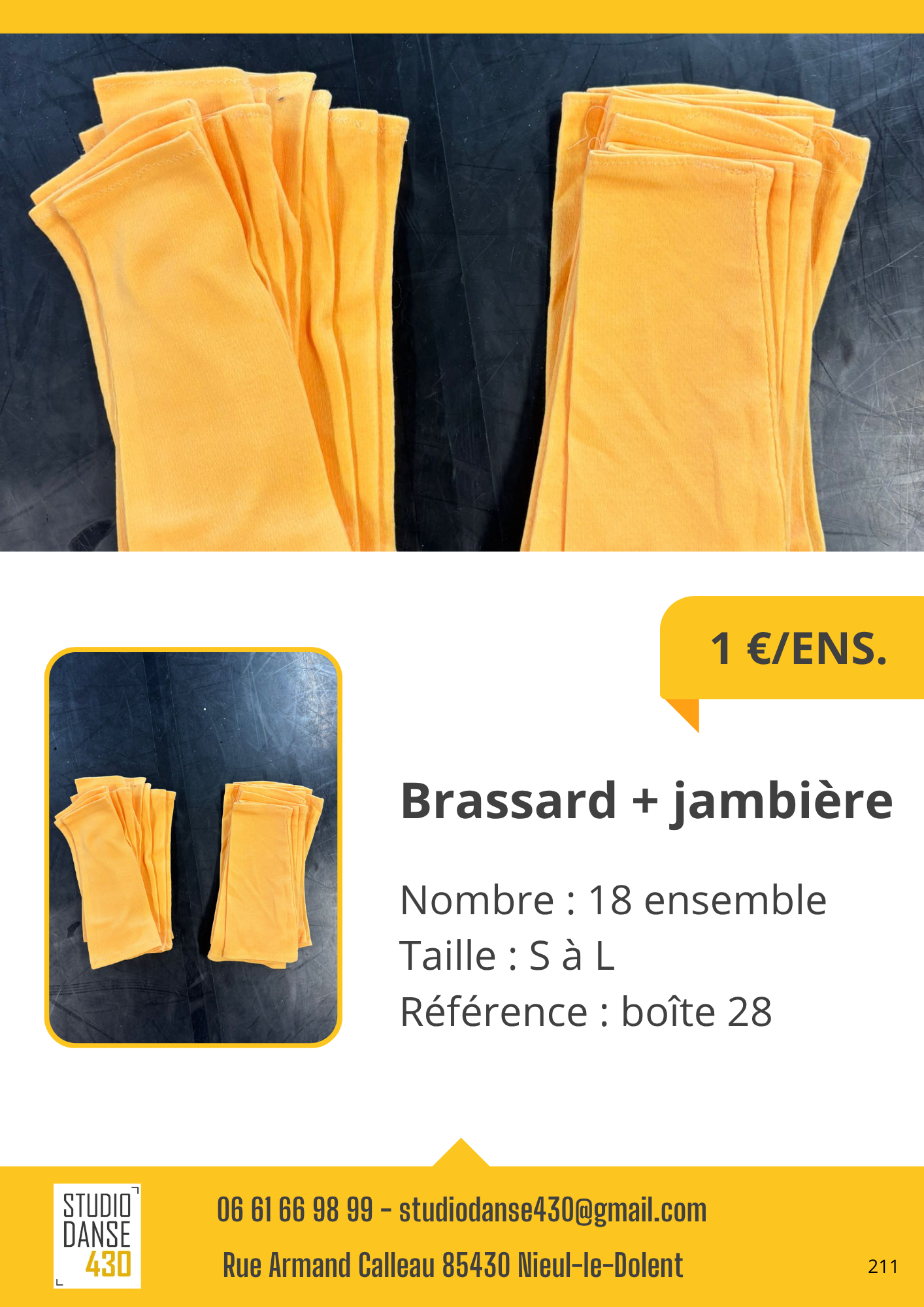 Brassard jambière