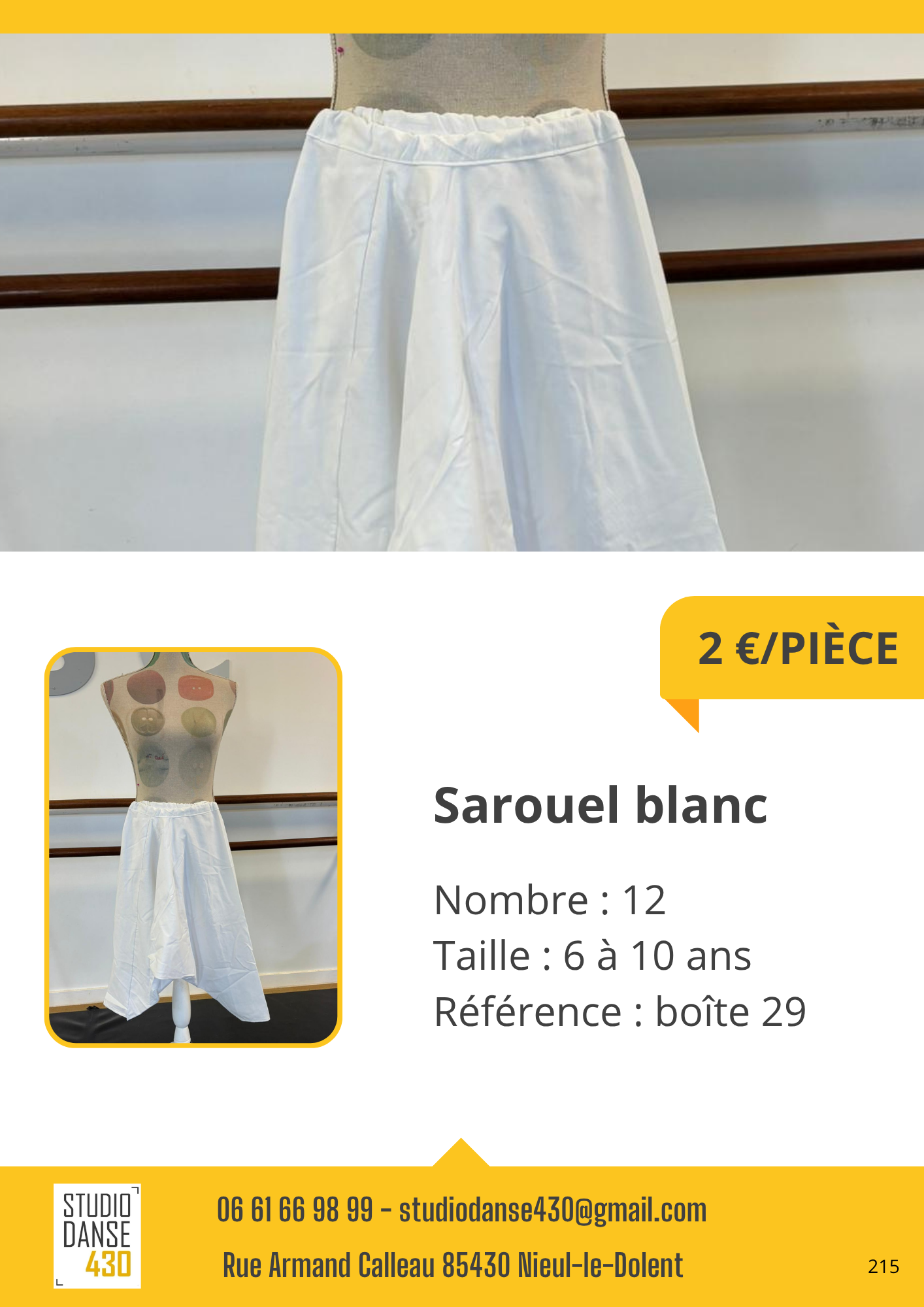 Sarouel blanc