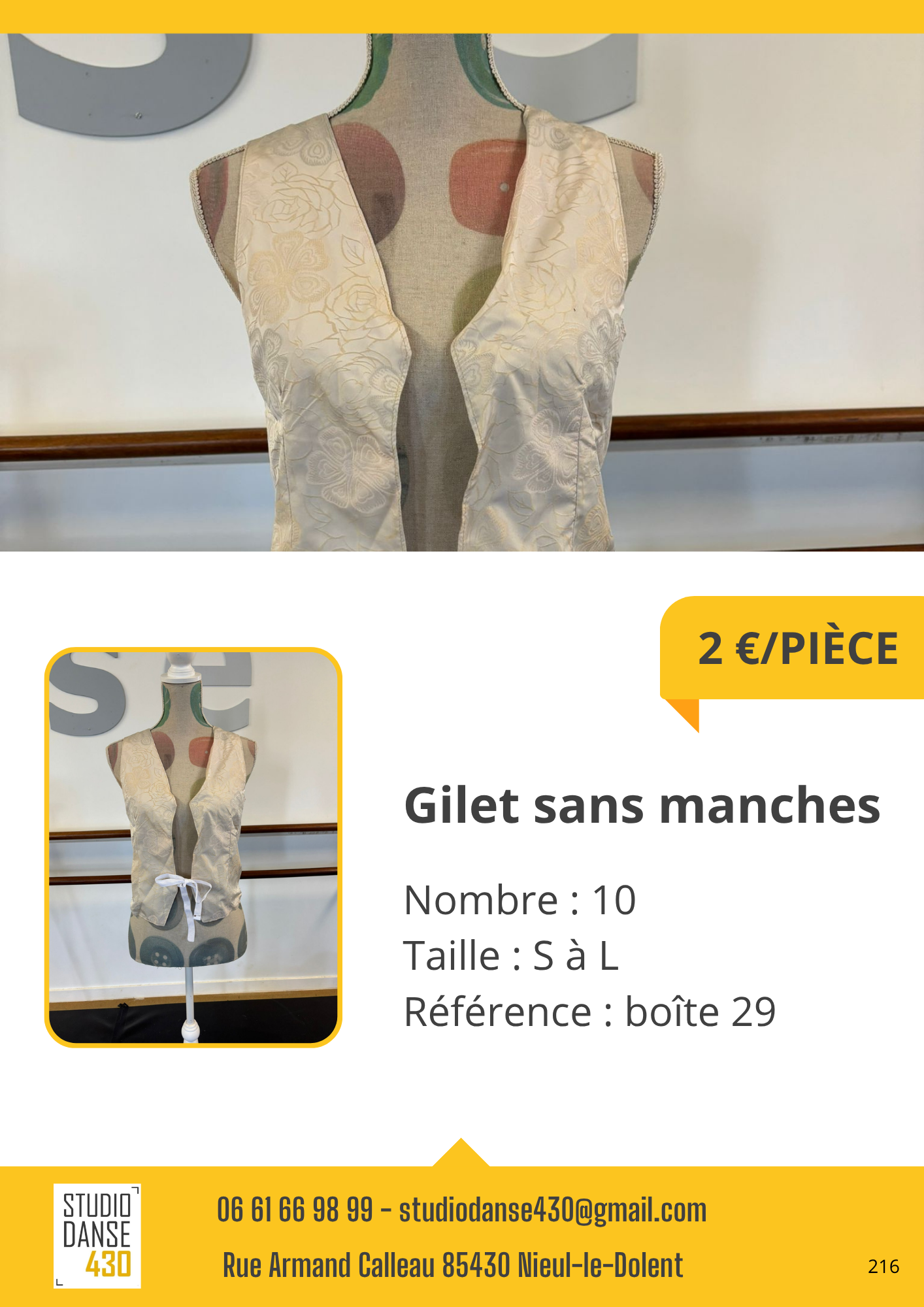 Gilet sans manches