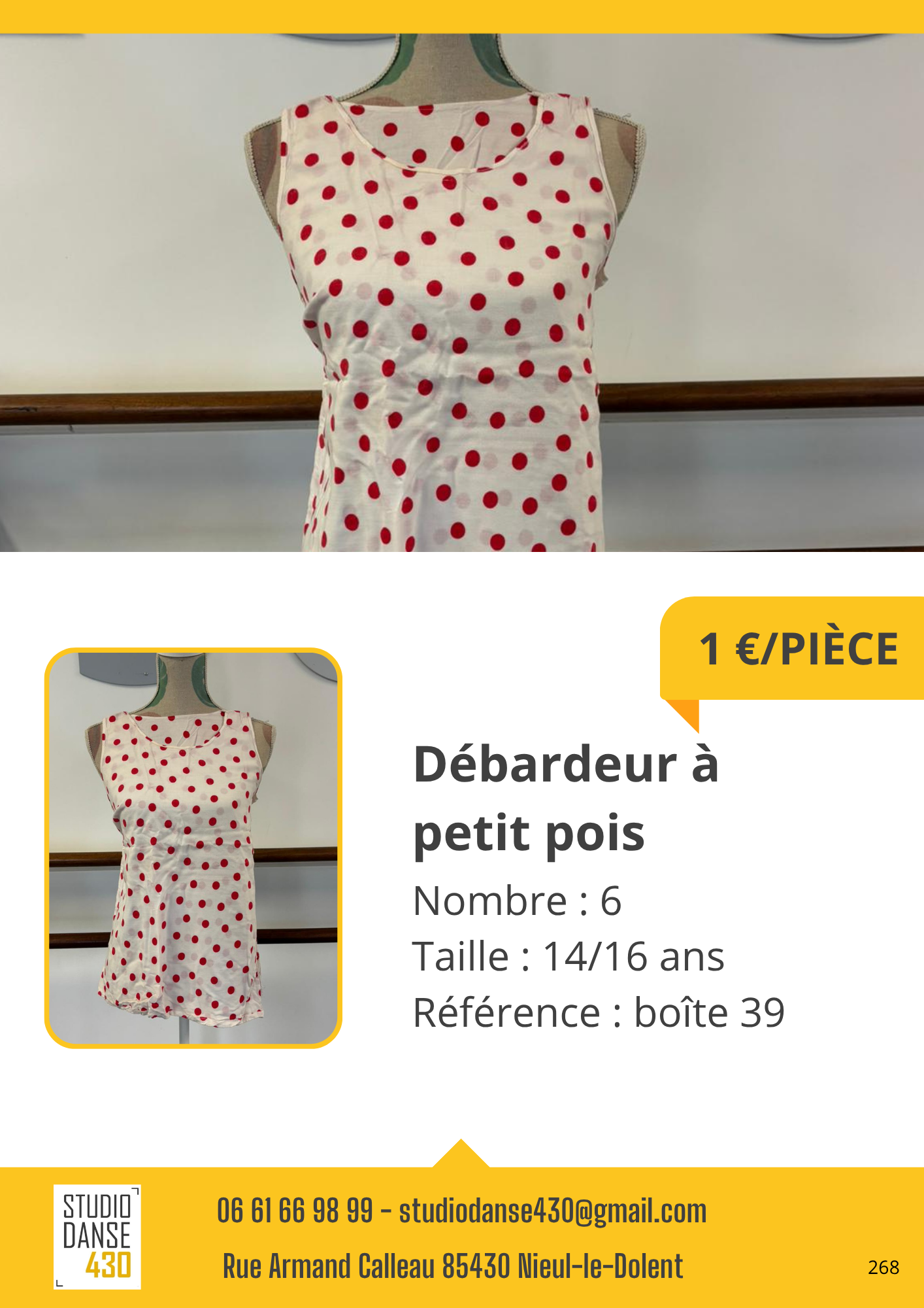 PIÈCE Débardeur à petit pois