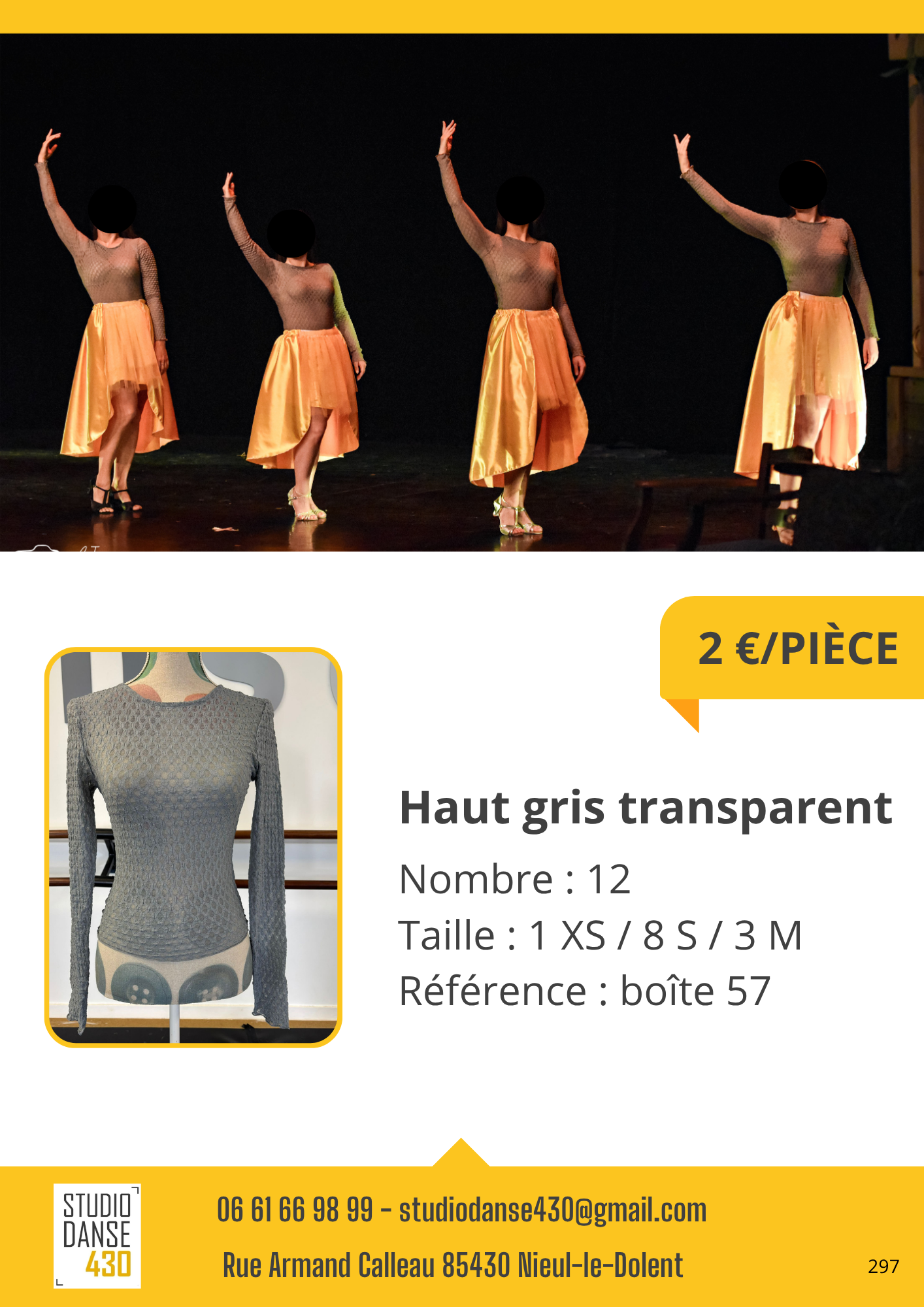 Haut gris transparent