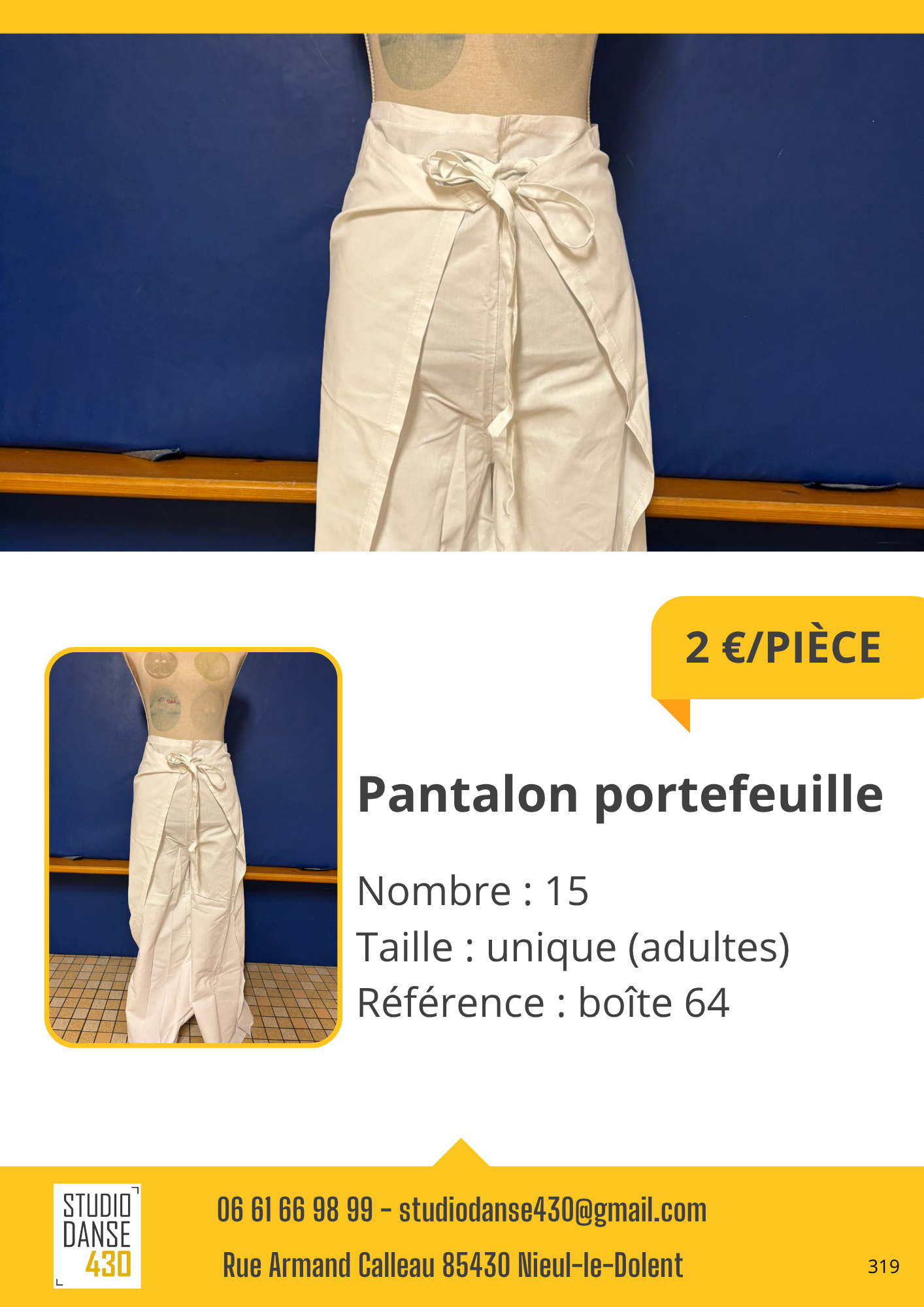 Pantalon portefeuille