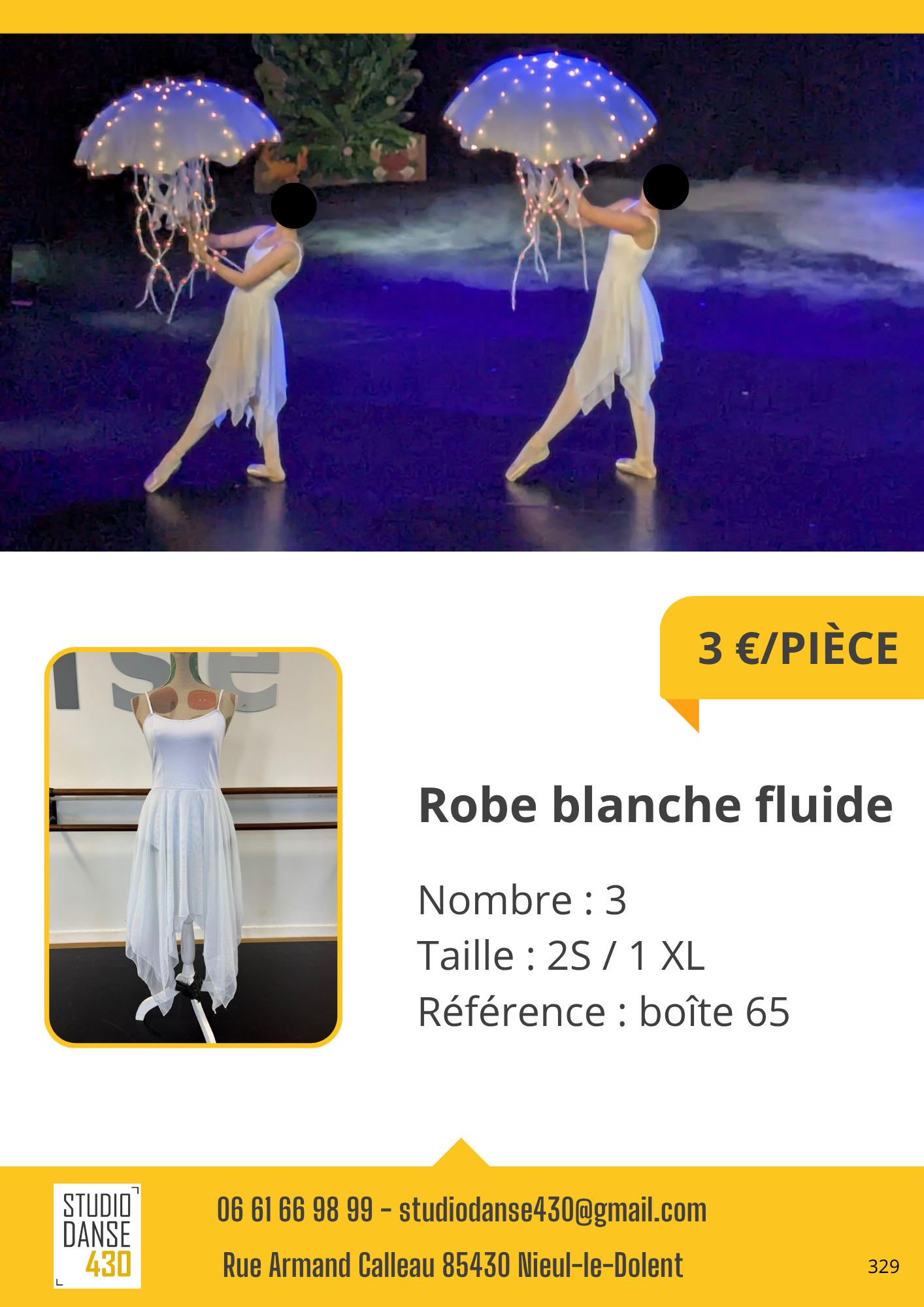 Robe blanche fluide