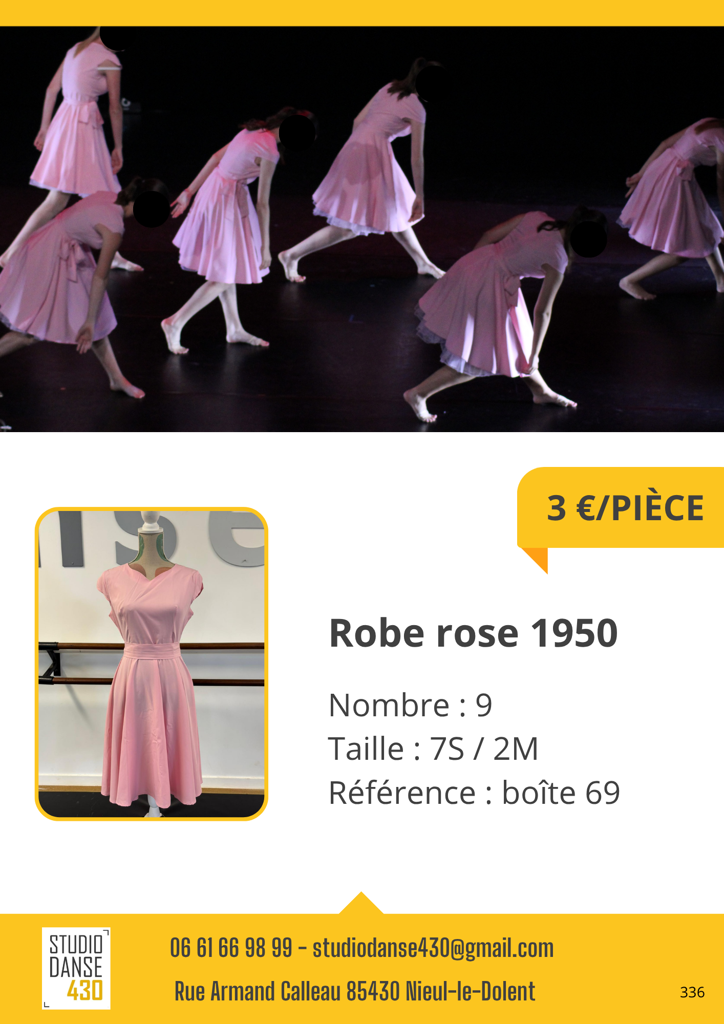Robe rose 1950
