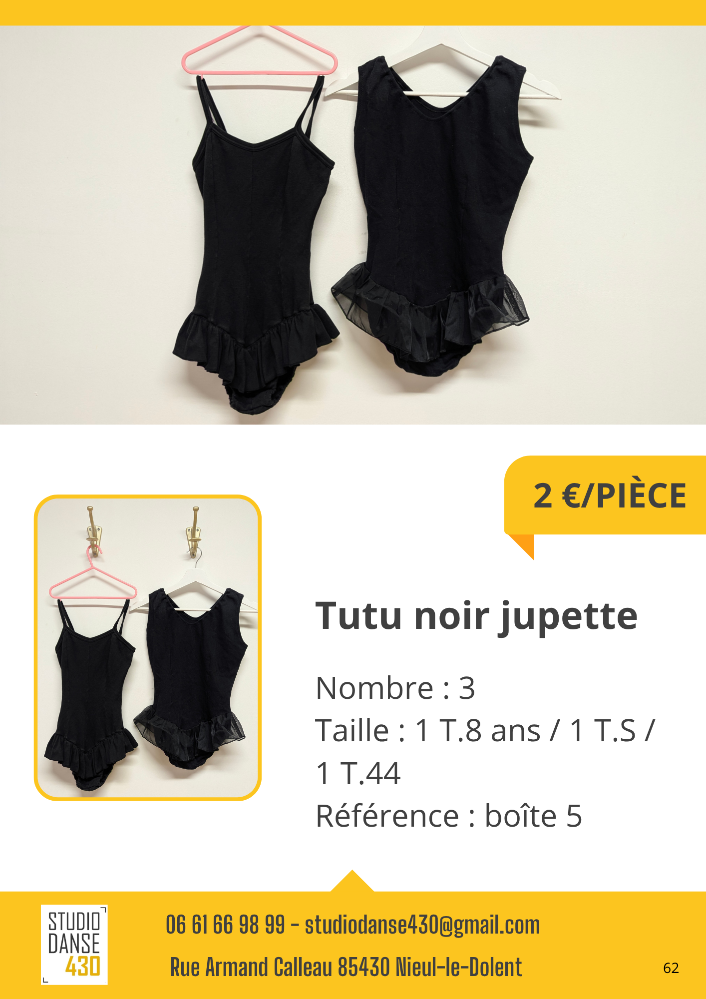 Tutu noir jupette